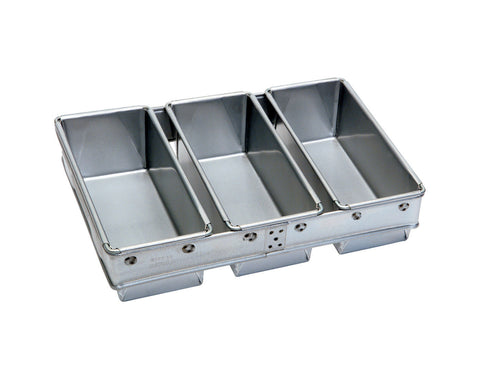450g Bread Pan Set — Non-Stick Teflon Coated (3-Tin, Steam-Release) — Mackies Bakeware, Australia