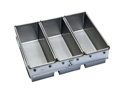 900g Bread Pan Set — Non-Stick Teflon Coated (3-Tin, 059 Die) — Mackies Bakeware, Australia