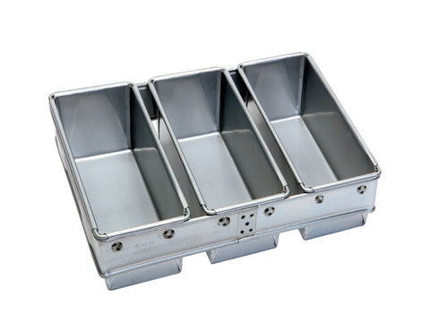 680g Bread Pan Set — Non-Stick Teflon Coated (3-Tin, 122B Shallow Die) — Mackies Bakeware, Australia