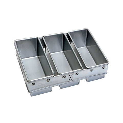 680g Bread Pan Set — Non-Stick Teflon Coated (3-Tin, 122B, Steam-Release) — Mackies Bakeware, Australia