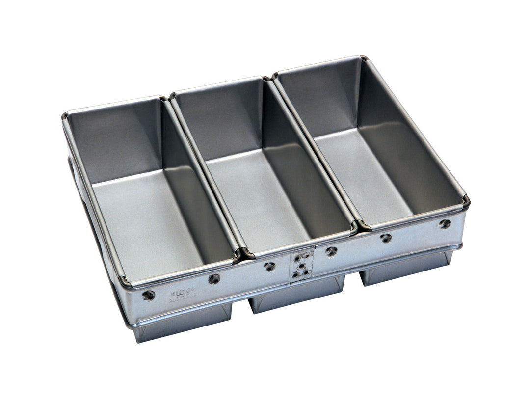 680g Bread Pan Set — Non-Stick Teflon Coated (3-Tin, 158 Deep Die) — Mackies Bakeware, Australia