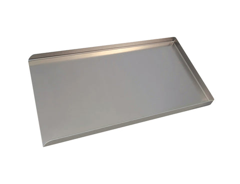 16" Flat Non-Perforated 3-sided Tray