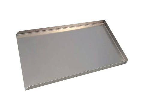 18" Flat Non-Perforated 3-sided Tray