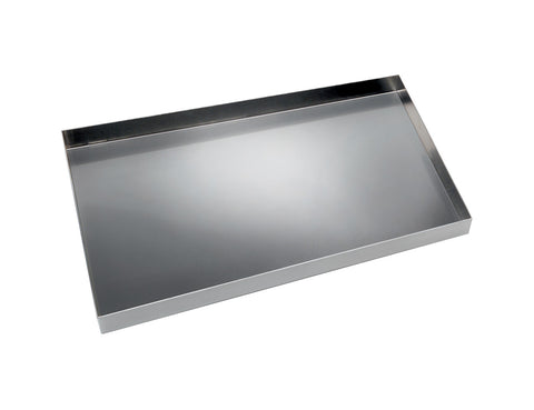 29" Flat Non-Perforated 3-sided Tray