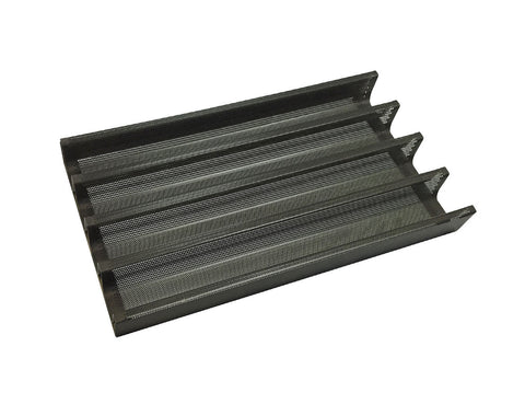 400×737mm 4-Channel Baguette Tray, Non-Perforated (16″) — Non-Stick Teflon Coated — Mackies Bakeware, Australia