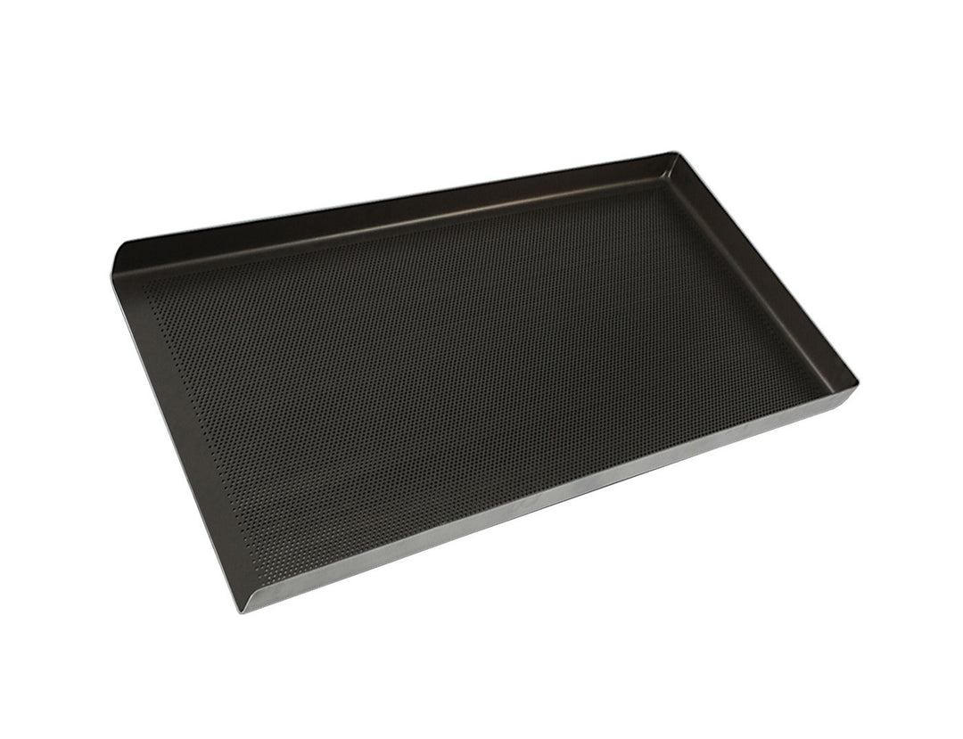18" (457mm) 3-Sided Tapered Perforated Baking Tray — Non-Stick Teflon Coated (AT1816R3P) — Mackies Bakeware, Australia