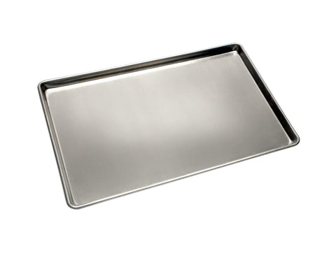 18" (457 mm) Seamless Baking Tray, 4 Tapered Sides, Wired Edges — Natural Aluminium — Mackies Bakeware, Australia