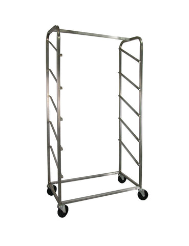 5 Shelf Display Trolley Rack Stainless Steel