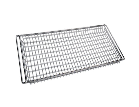 915 × 455mm Shallow Wire Basket — Stainless Steel (65mm, suits HB display racks) — Mackies Bakeware, Australia