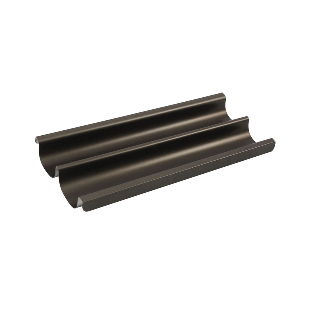 180×385mm 2-Channel Baguette Tray, Non-Perforated — Non-Stick Teflon Coated — Mackies Bakeware, Australia