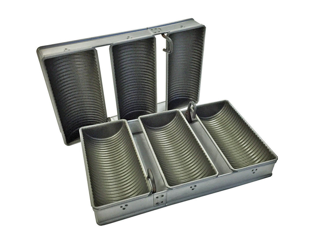 Tank Loaf Pan Set — Non-Stick Teflon Coated (3-Tin, Corrugated) — Mackies Bakeware, Australia