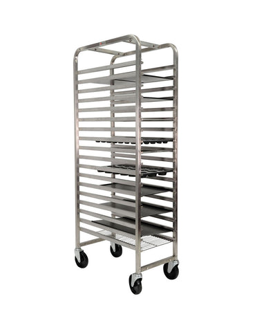 Gastronorm 18 Shelf Trolley Rack Stainless Steel